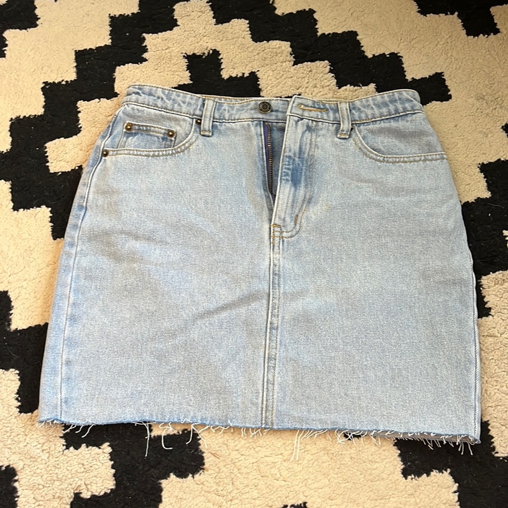 Meshki - Darcy Rigid Denim Mini Skirt